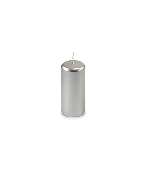 Cereria Di Giorgio Cero D 5 Cm H 12 Cm Argento 9 Pz