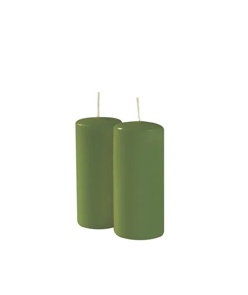 Cereria Di Giorgio Cero D 5 Cm H 12 Cm Verde Muschio 9 Pz