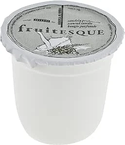 Cereria Di Giorgio Fruitesque Profumata in Vasetto Yogurt, Cera, Avorio, 7x7x7 cm