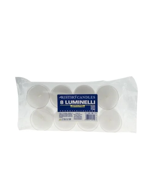 Cereria Di Giorgio Tealight Cup Ø 4,8cm (8 pz) - Bianco