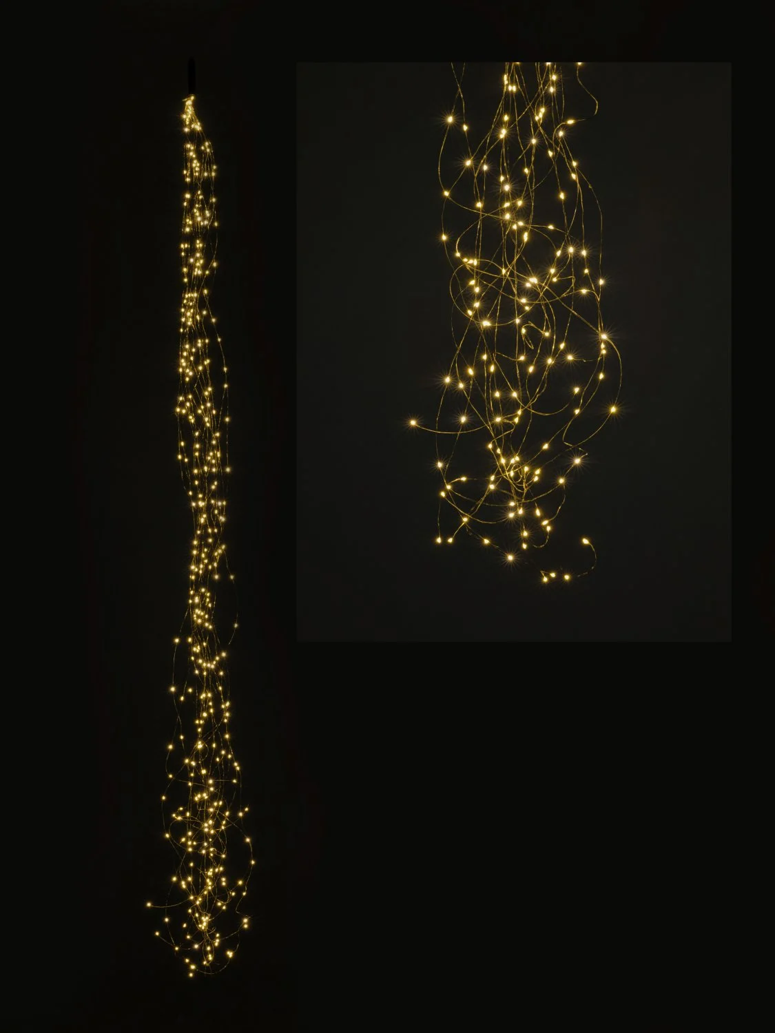 Conti Mazzo Luminoso Natale 360 Luci H 190 Cm Adattatore Warm White