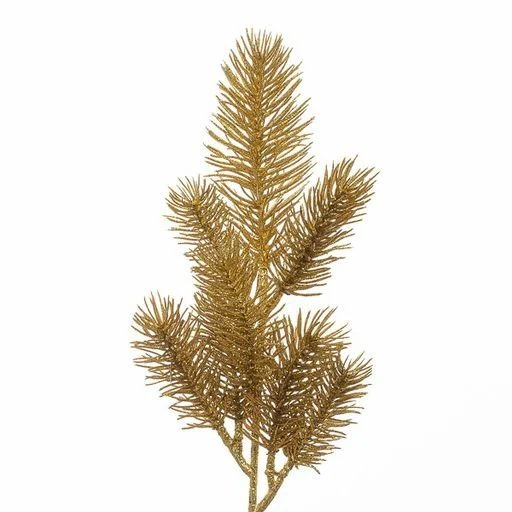 Conti Ramo Natale Pino x 8 Glitterato H 40 Cm Gold