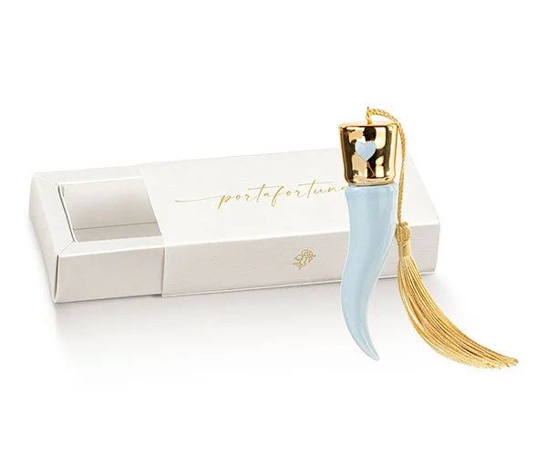 Cupido&Co. Cornetto con Nappa H 110 Mm Celeste Oro
