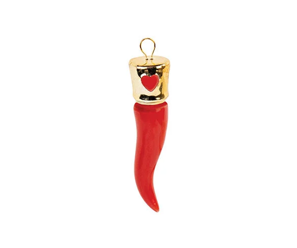 Cupido&Co. Cornetto Rosso Oro da Appendere
