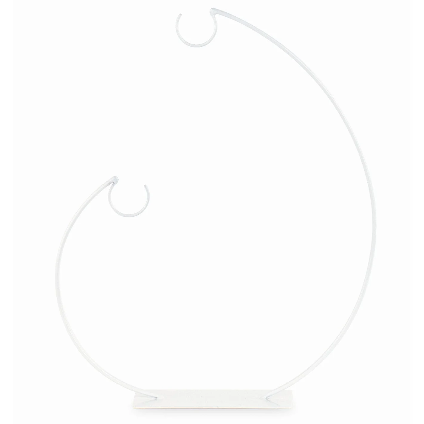 Cupido&Co. Display in Metallo Bianco 2 Ganci L 32 Cm H 40 Cm