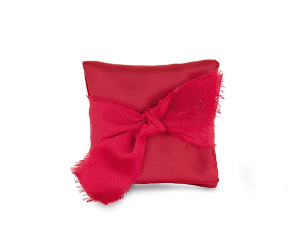Cupido&Co. Portaconfetti Raso con Nastro 90 x 90 Rosso 12 Pz