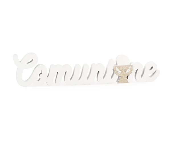 Cupido&Co. Scritta Comunione 550 x 30 x 120 Mm Bianca