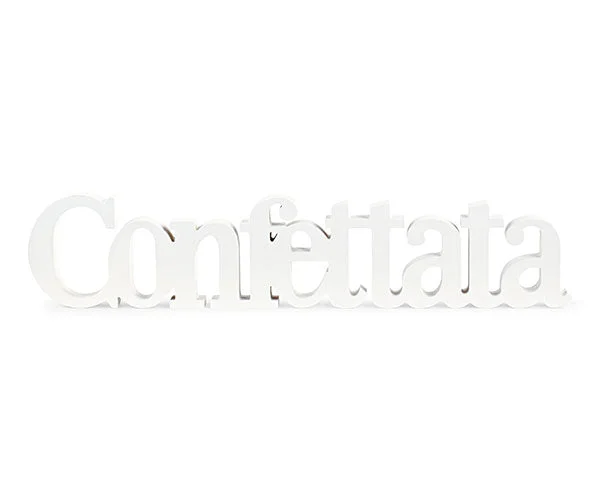 Cupido&Co. Scritta Confettata L 645 Mm H 135 Mm Bianca