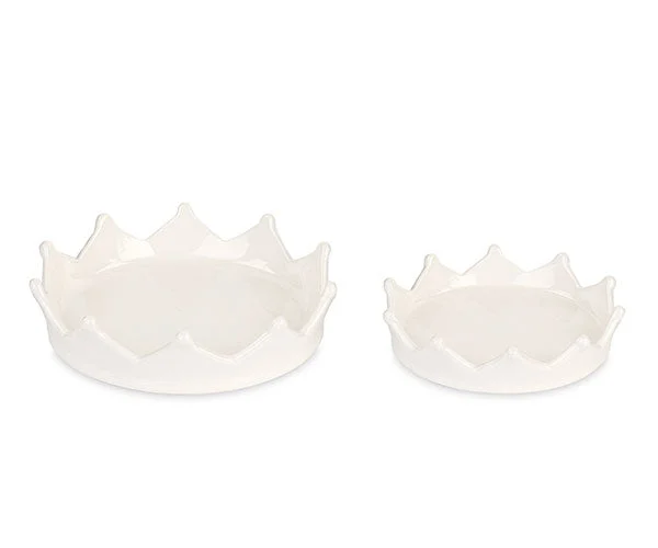 Cupido&Co. Set 2 Corone Svuotatasche Bianche