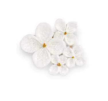 Cupido&Co. Magnete Fiori D 50 Mm Bianco Glitterato 12 Pz