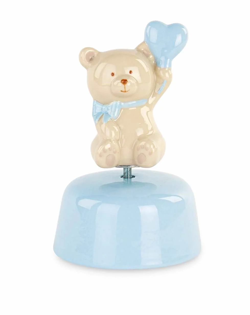 Cupido&Co. Orsetto Carillon H 140 Mm Azzurro con Scatola