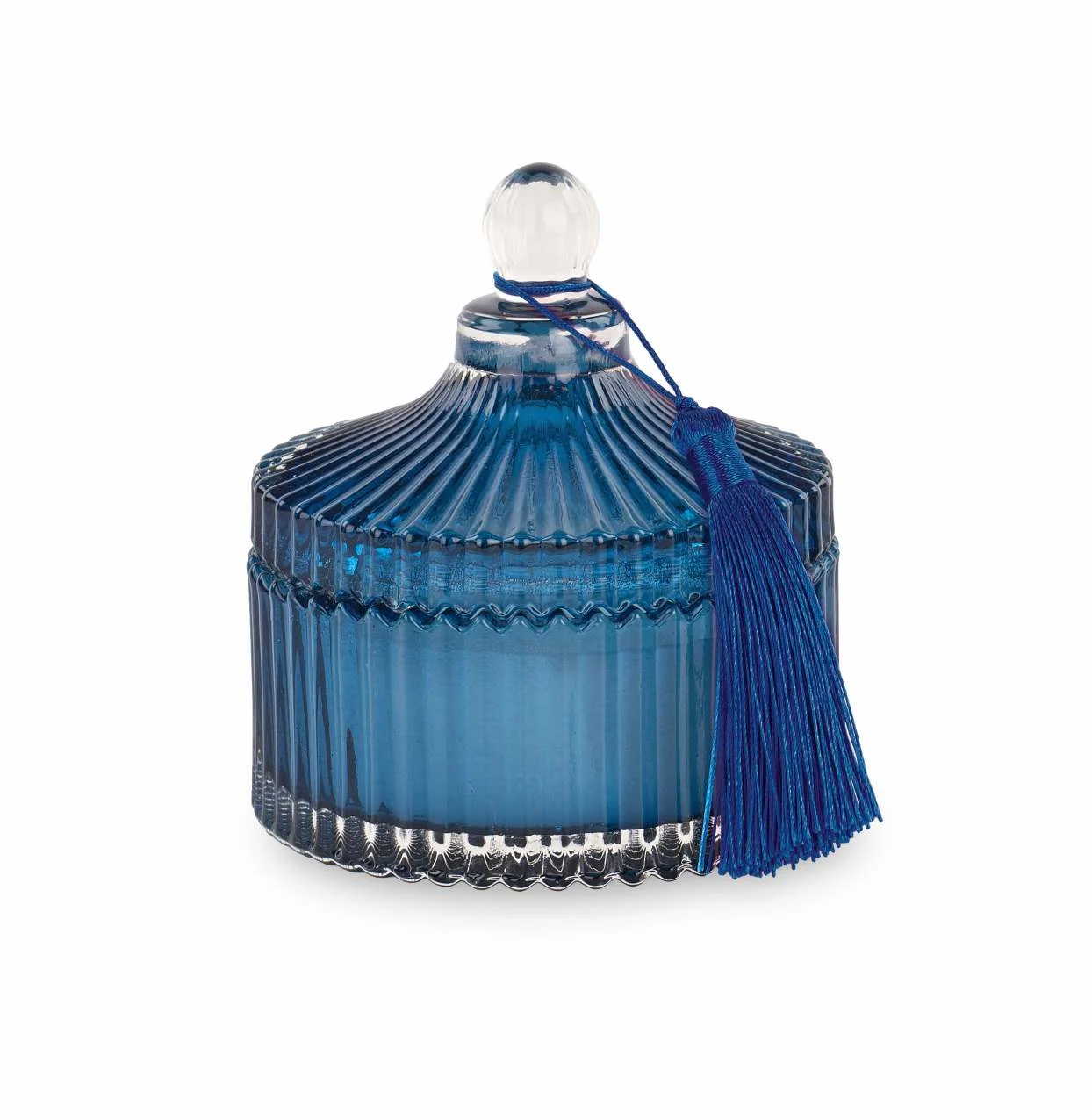 Cupido&Co. Potiche Candela con Nappa D 105 Mm H 120 Mm Blu