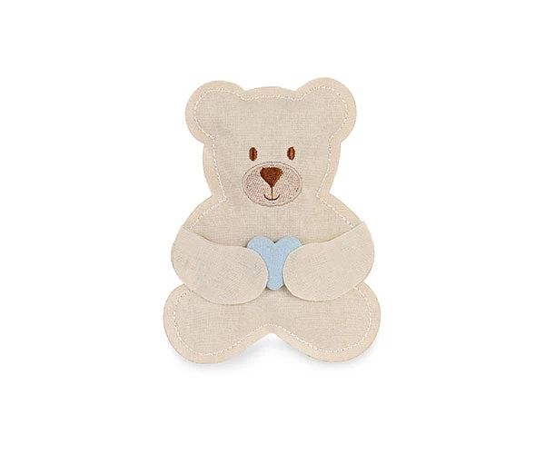 Cupido&Co. Sacchetto Orsetto Cuore Azzurro 100 x 135 Mm Beige 12 Pz