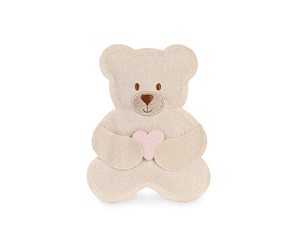 Cupido&Co. Sacchetto Orsetto Cuore Rosa100 x 135 Mm Beige 12 Pz