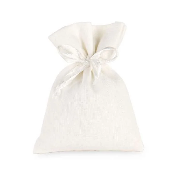 Cupido&Co. Sacchetto Portaconfetti 100 x 140 Mm Avorio 12 Pz
