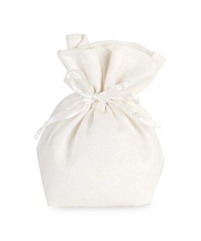 Cupido&Co. Saccoccio Portaconfetti 60 x 60 x 110 Mm Avorio 12 Pz
