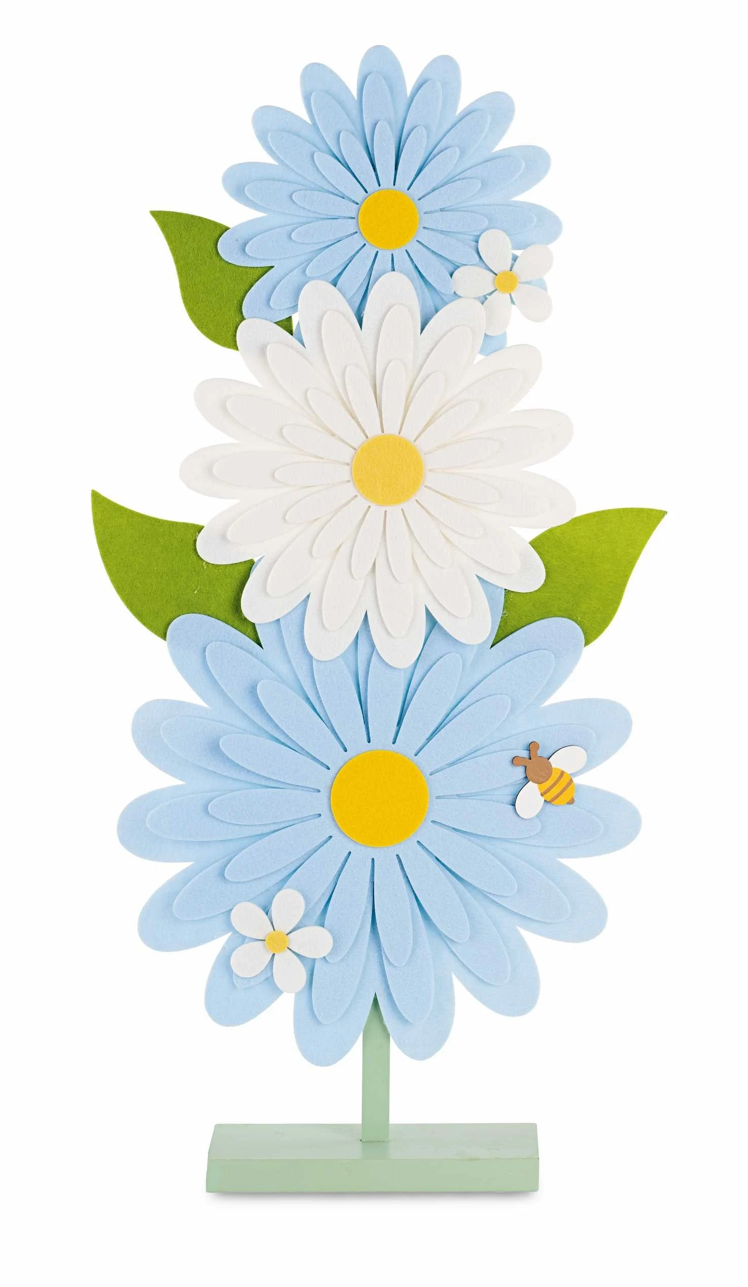 Cupido&Co. Totem 3 Fiori H 860 Mm Celesti Bianchi