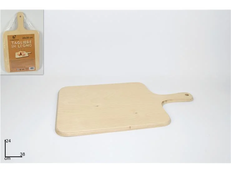 DUE ESSE DISTRIBUZIONI Tagliere Classico Legno 24 x 38 Cm Beige