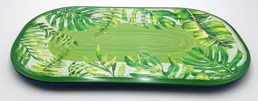 EasyLife EasyLife Vassoio Ovale 40 x 23 Cm Bali Verde
