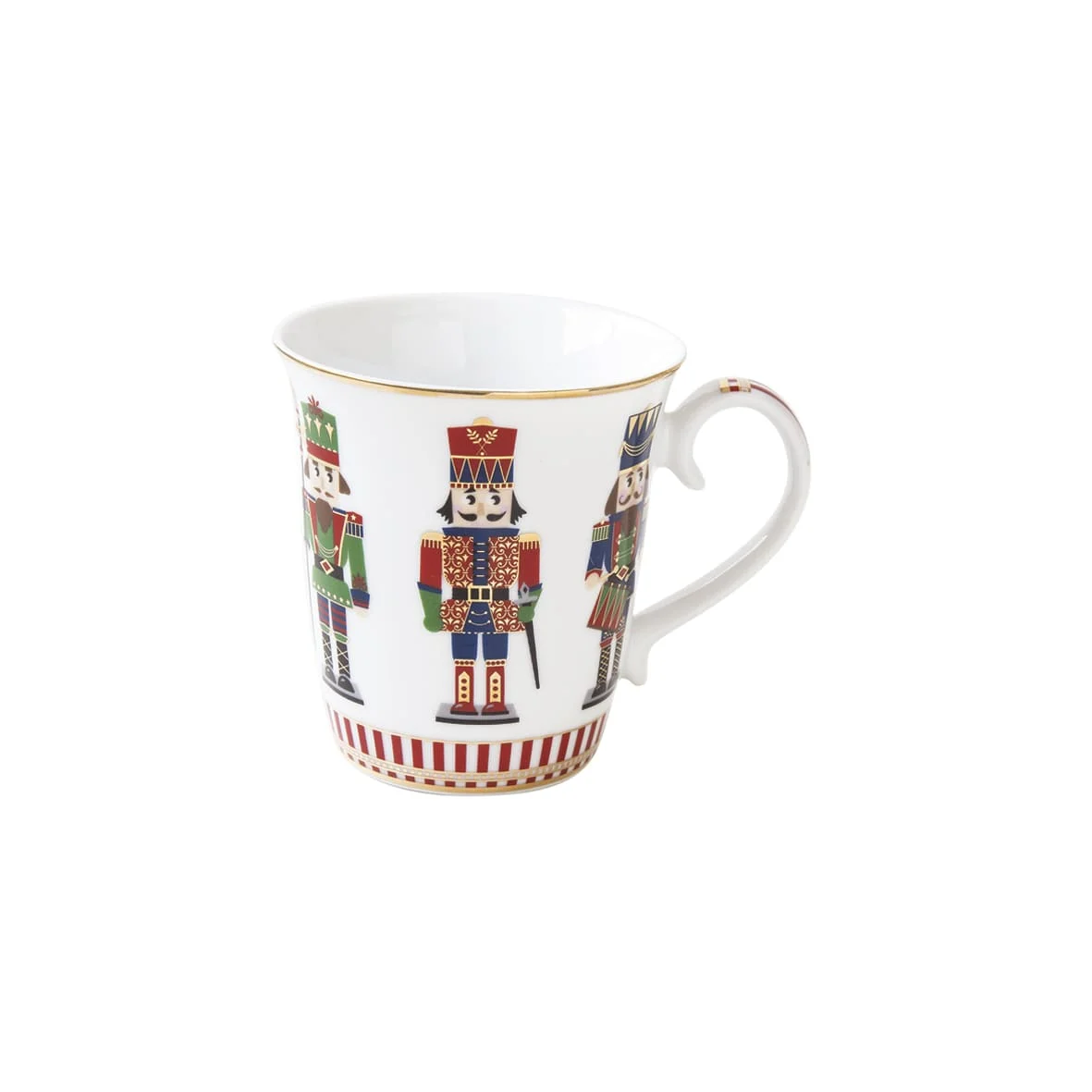 EasyLife Tazza Nutcracker 275 Ml Soldatini Bianca Rossa