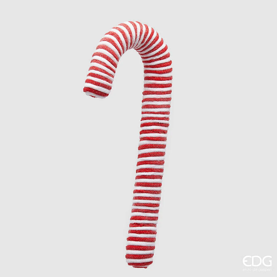 EDG Enzo De Gasperi Addobbo Natale Candycane H 39 Cm White Red 1 Pz