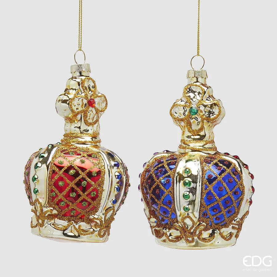 EDG Enzo De Gasperi Addobbo Natale Corona H 12 Cm D 8 Cm Multicolor 1 Pz