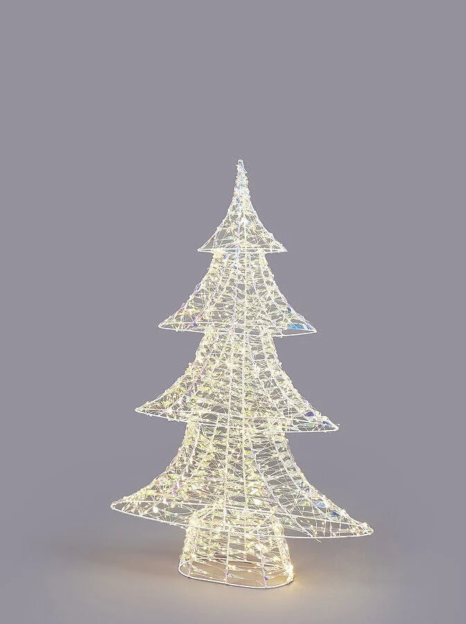 EDG Enzo De Gasperi Albero di Natale Led Stripes 1.440 MicroLed H 98 Cm L 65 Cm L 16 Cm Natural