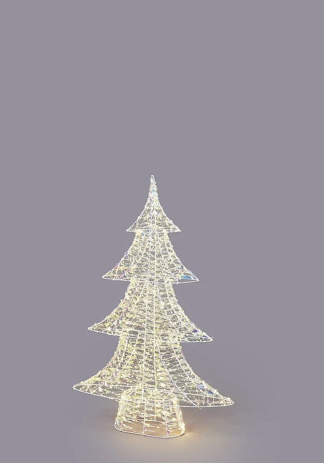 EDG Enzo De Gasperi Albero di Natale Led Stripes 960 MicroLed H 78 Cm L 54 Cm L 13 Cm Natural