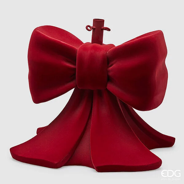 EDG Enzo De Gasperi Base per Albero Natale Pino Fiocco Velluto H 57 Cm L 50 Cm L 50 Cm Burgundy