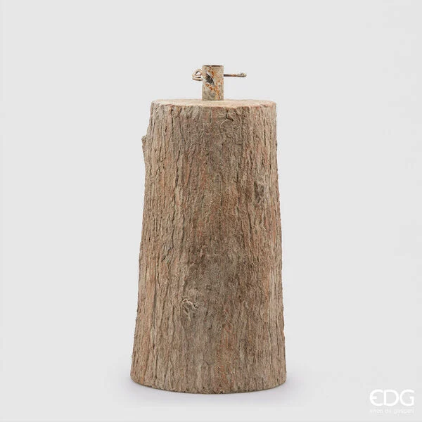 EDG Enzo De Gasperi Base per Albero Natale Tronco per Pino H 55 Cm D 30 Cm 14 Kg Natural