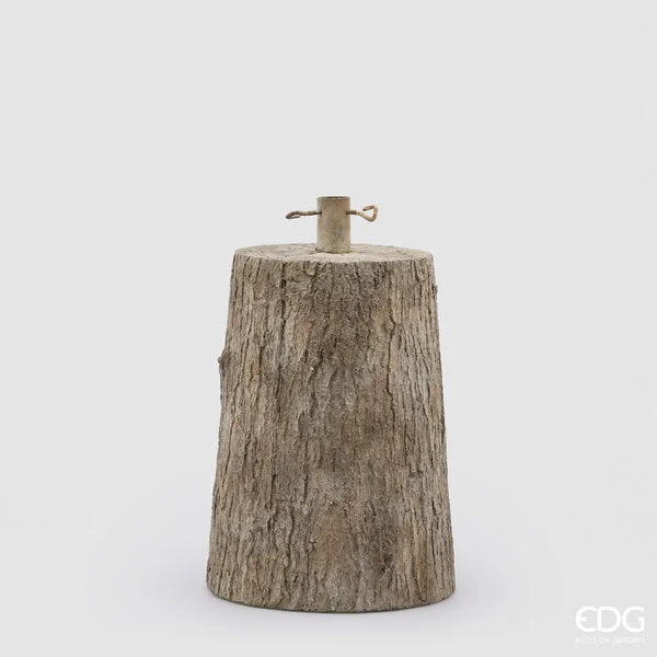EDG Enzo De Gasperi Base per Albero Natale Tronco per Pino H 43 Cm D 32 Cm 13 Kg Natural
