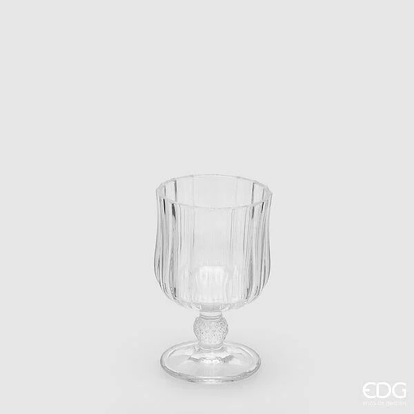 EDG Enzo De Gasperi Bicchiere Righe Calice H 11,6 Cm D 7 Cm 6 Pz