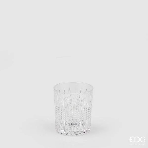 EDG Enzo De Gasperi Bicchiere Righe H 9,5 Cm D 8,2 Cm 6 Pz