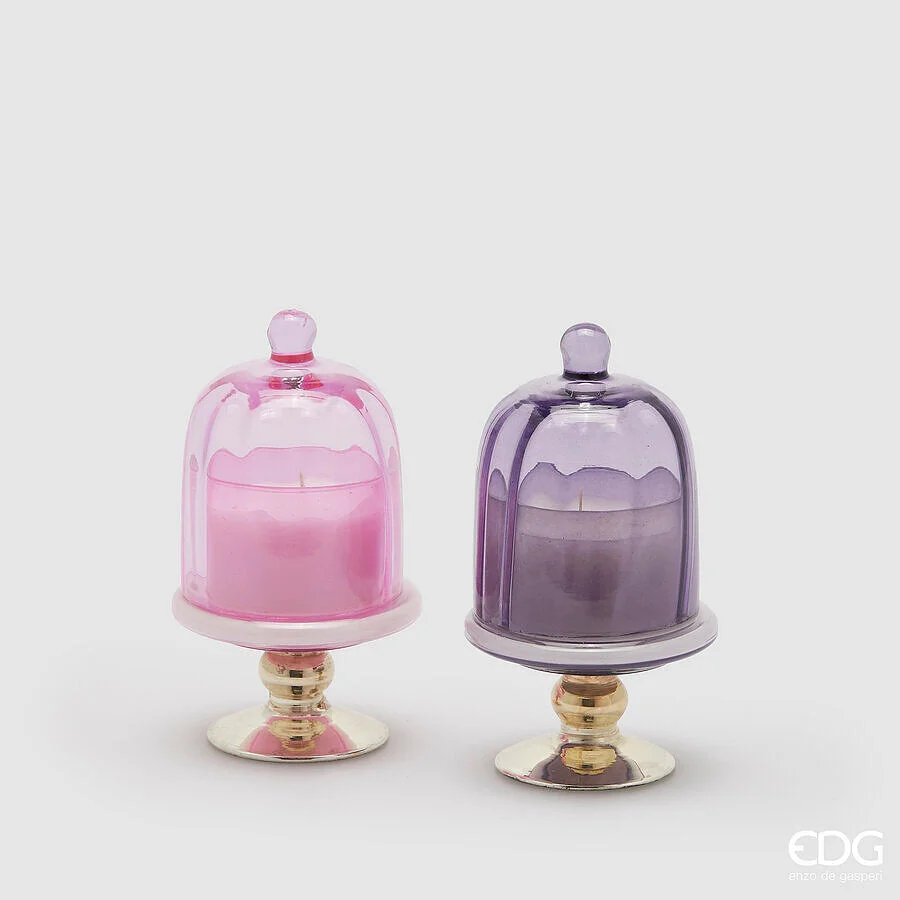 EDG Enzo De Gasperi Candela Alzatina con Profumo H 16 Cm D 9 Cm Nordic Wood 1 Pz