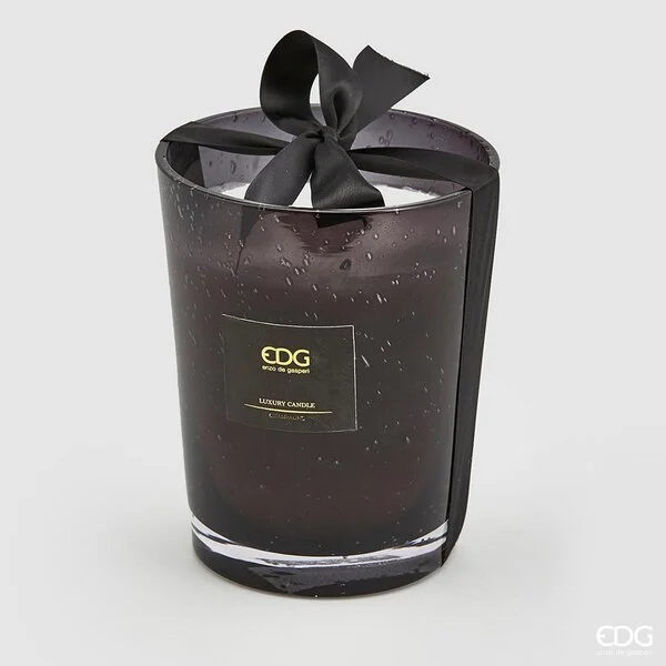 EDG Enzo De Gasperi Candela con Bolle H 23 Cm D 18,5 Cm Vetro Princess Of