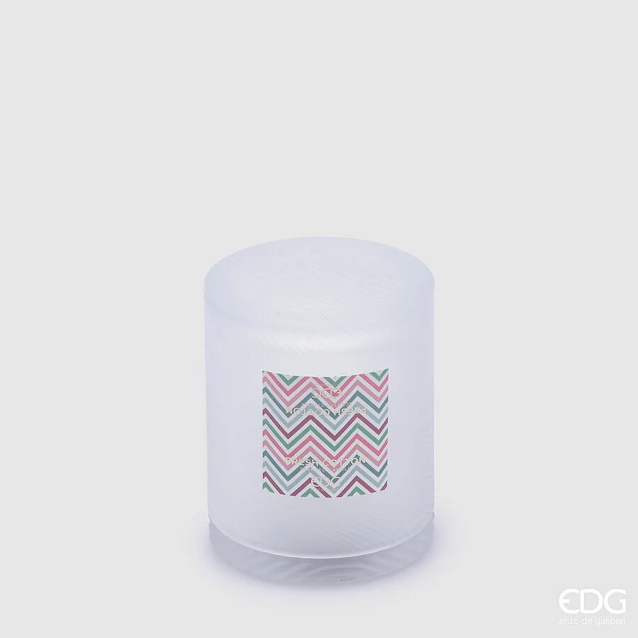 EDG Enzo De Gasperi Candela con Coperchio H 11 Cm D 9  Cm Cotton