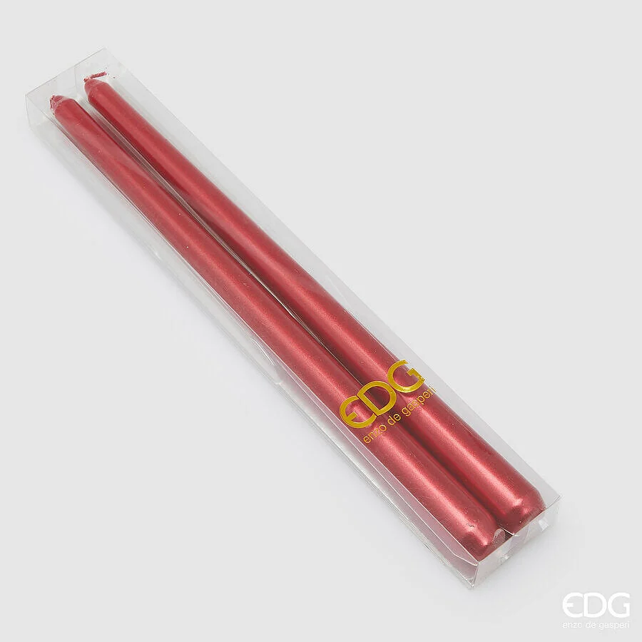 EDG Enzo De Gasperi Candela Stelo 300 x 22 Mm 2 Pz Burgundy