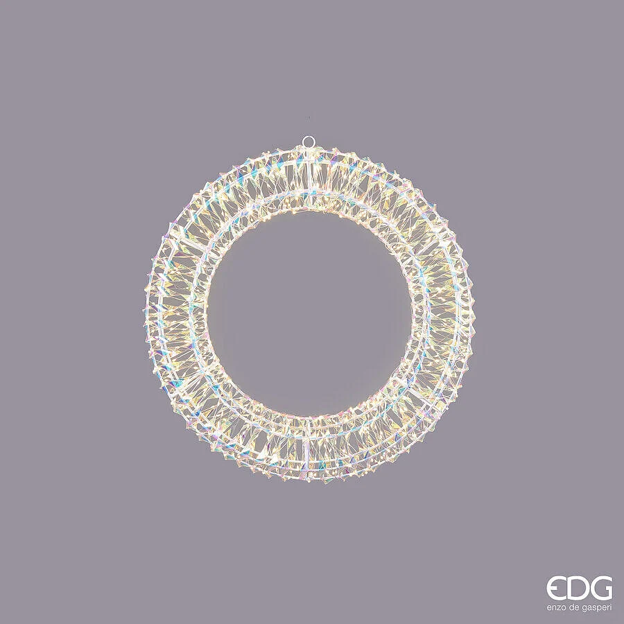 EDG Enzo De Gasperi Corona Natale Led Stripes 600 MicroLed D 50 Cm Ip 44 Natural