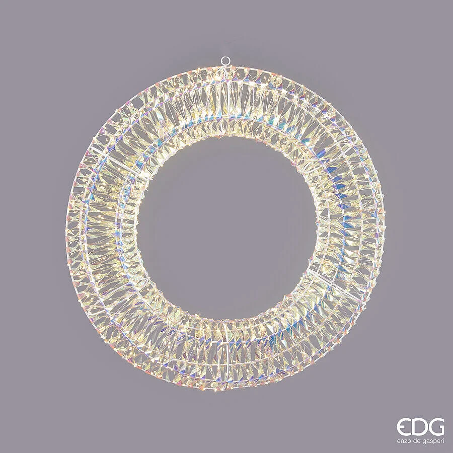 EDG Enzo De Gasperi Corona Natale Led Stripes 720 MicroLed D 60 Cm Ip 44 Natural