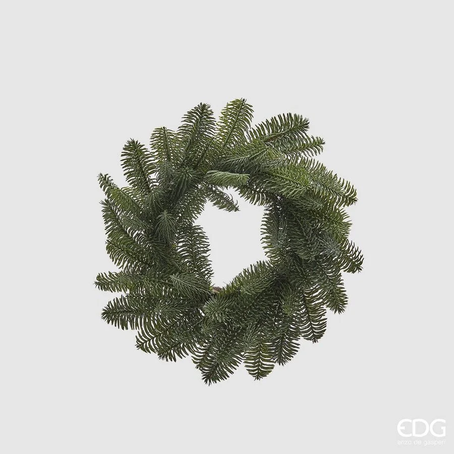 EDG Enzo De Gasperi Corona Natale Pino Nobilis West D 38 Cm Green 1 Pz