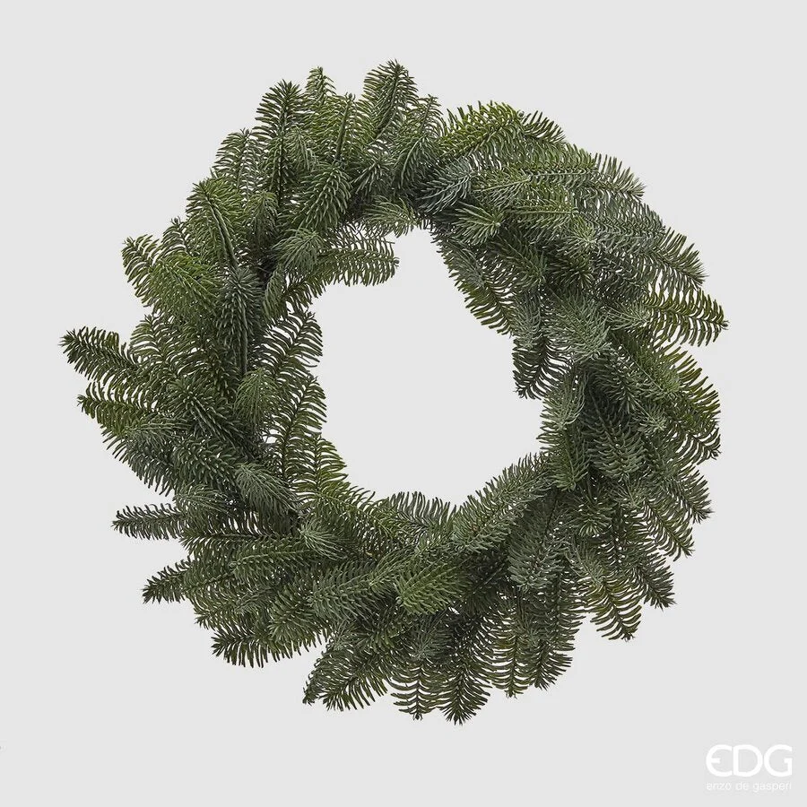 EDG Enzo De Gasperi Corona Natale Pino Nobilis West D 56 Cm Green 1 Pz