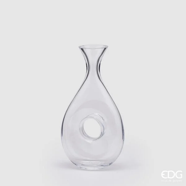 EDG Enzo De Gasperi Decanter con Foro H 29 Cm 1 LT Trasparente