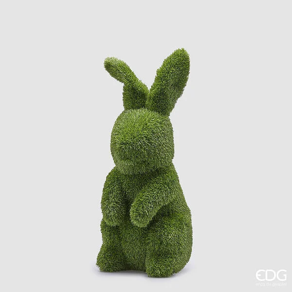 EDG Enzo De Gasperi Decoro Erba Coniglio H 85 Cm L 38 Cm L 33 Cm Green Verde
