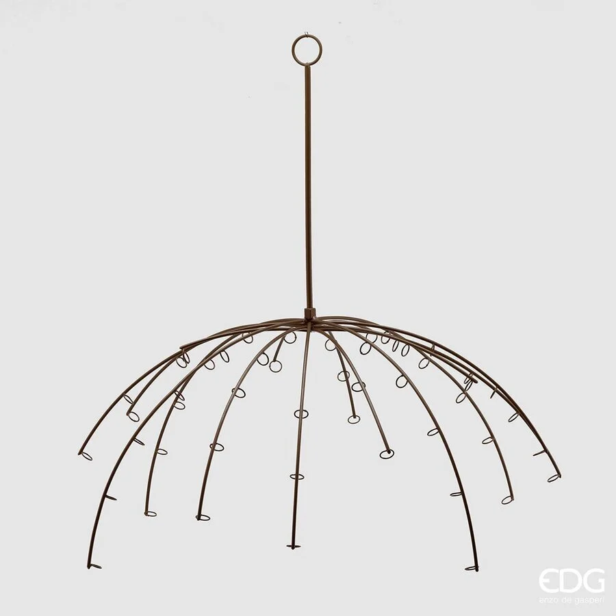 EDG Enzo De Gasperi Espositore Natale Ombrello H 56 Cm D 70 Cm Camel