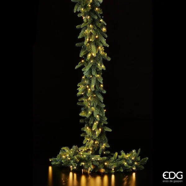 EDG Enzo De Gasperi Festone Natale Pino Luxury 270 Cm 170 Led