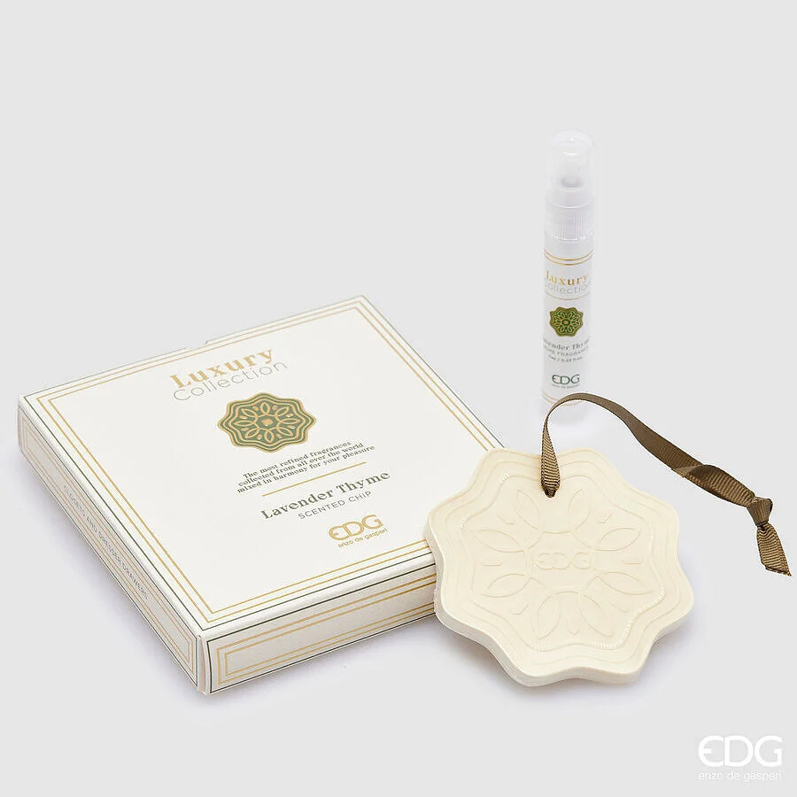 EDG Enzo De Gasperi Gesso Profumato Luxury 4 Ml H 2 Cm D 13 Cm Lavender Thyme
