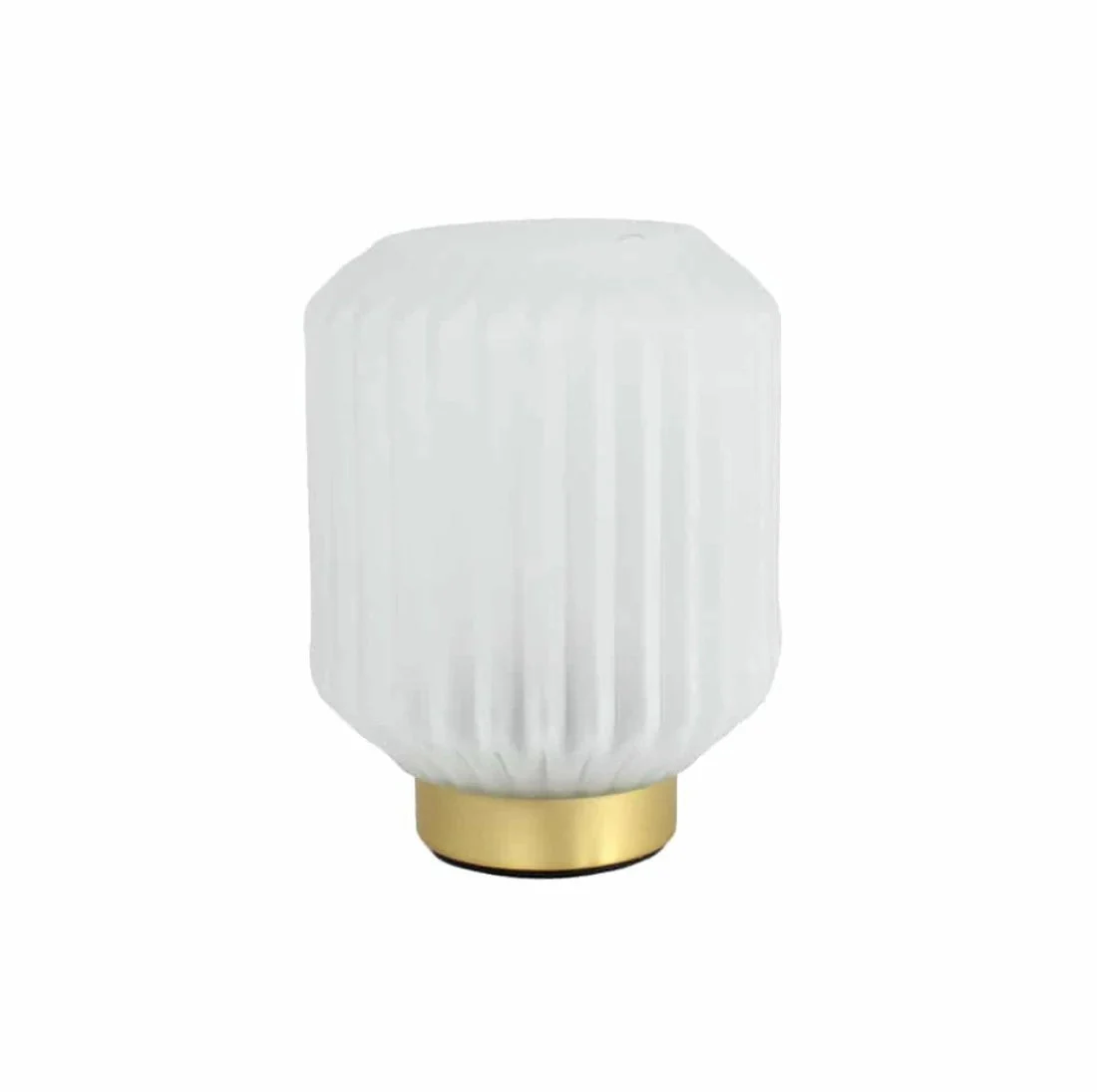 EDG Enzo De Gasperi Lampada Bright con Base H 17 Cm D 13 Cm Bianca