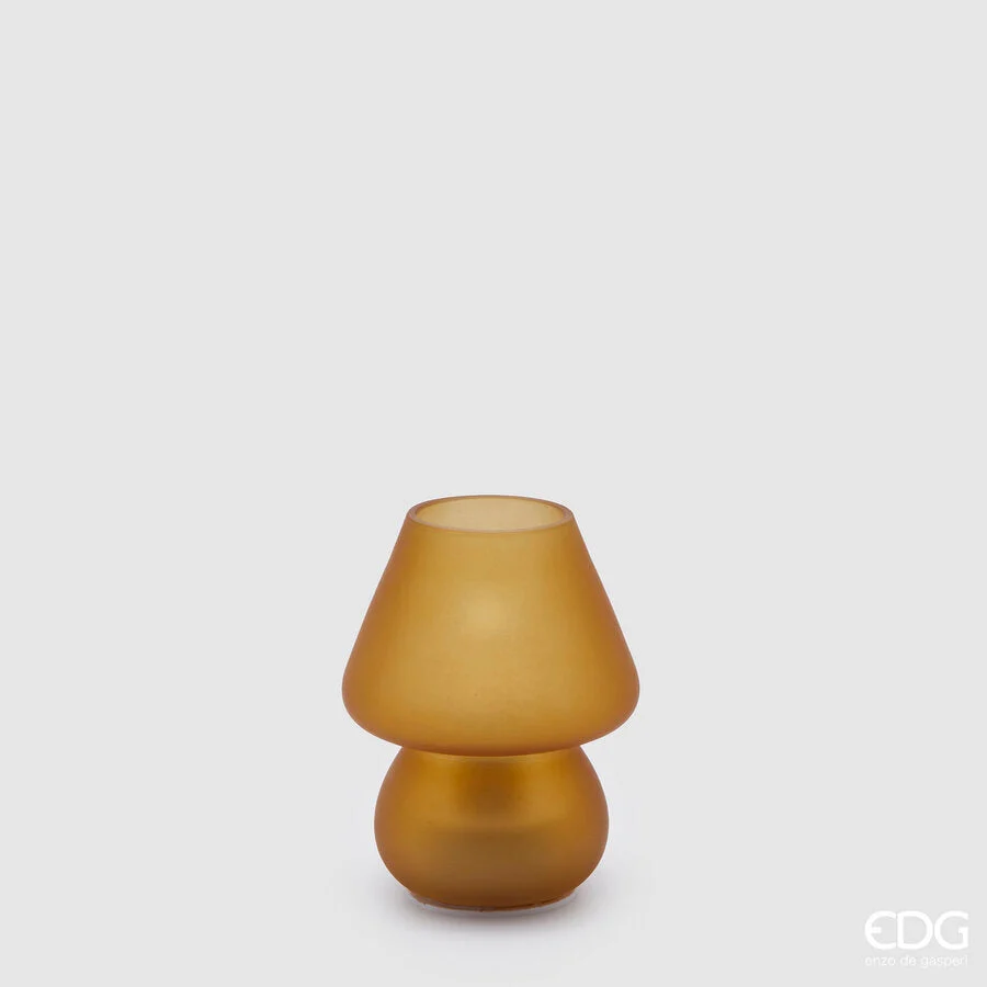 EDG Enzo De Gasperi Lampada Aura da Tavolo Usb Abatjour H 15 Cm D 12 Cm Ambra