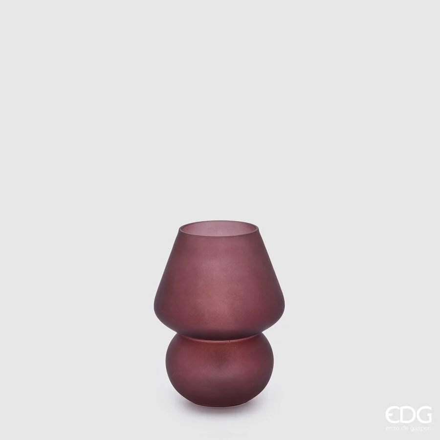 EDG Enzo De Gasperi Lampada Aura da Tavolo Usb Abatjour H 15 Cm D 12 Cm Mauve