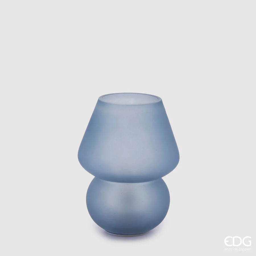 EDG Enzo De Gasperi Lampada Aura da Tavolo Usb Abatjour H 20 Cm D 15 Cm Blue
